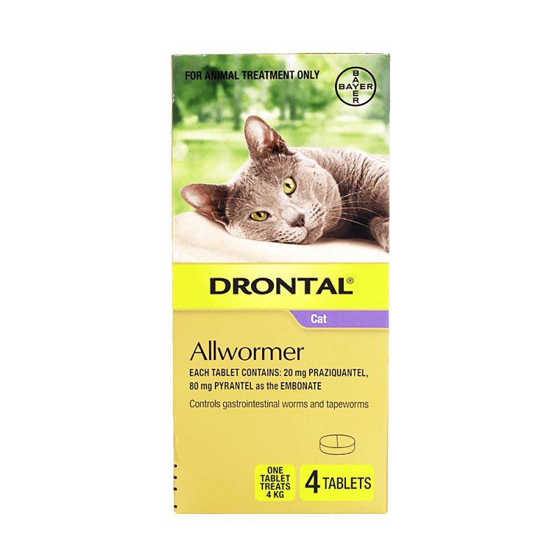 Drontal Cat 杜蟲丸 (貓) (每4kg服1錠)